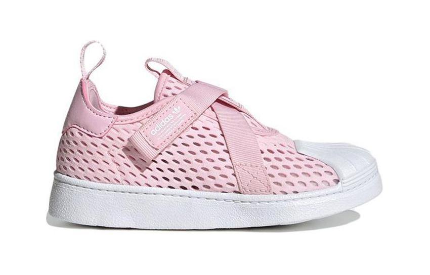 Adidas Originals SUPERSTAR 360 Low top Kids' Skateboarding Shoes Pink White Children Aged 3 7 Years Old HQ4055
