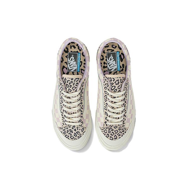 Vans Style 36 Decon SF Checkerboard Leopard Low-Top Skate Shoes Unisex Sneaker Purple White VN0A3ZCJANX