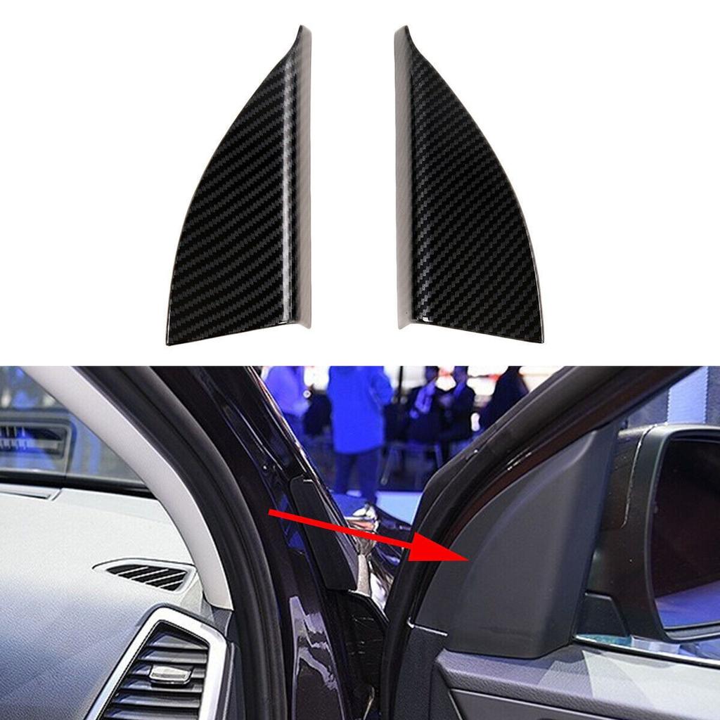Car A Pillar Cover Trim For Hyundai Tucson 2019~2021 Carbon Fiber Accessories
