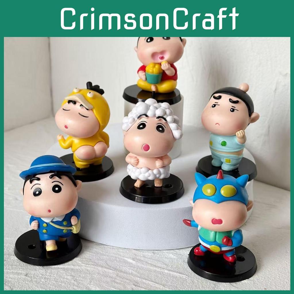 Crayon Shinchan Bubble Little New Pvc Collectible Car Desk Decor For Kids Gift