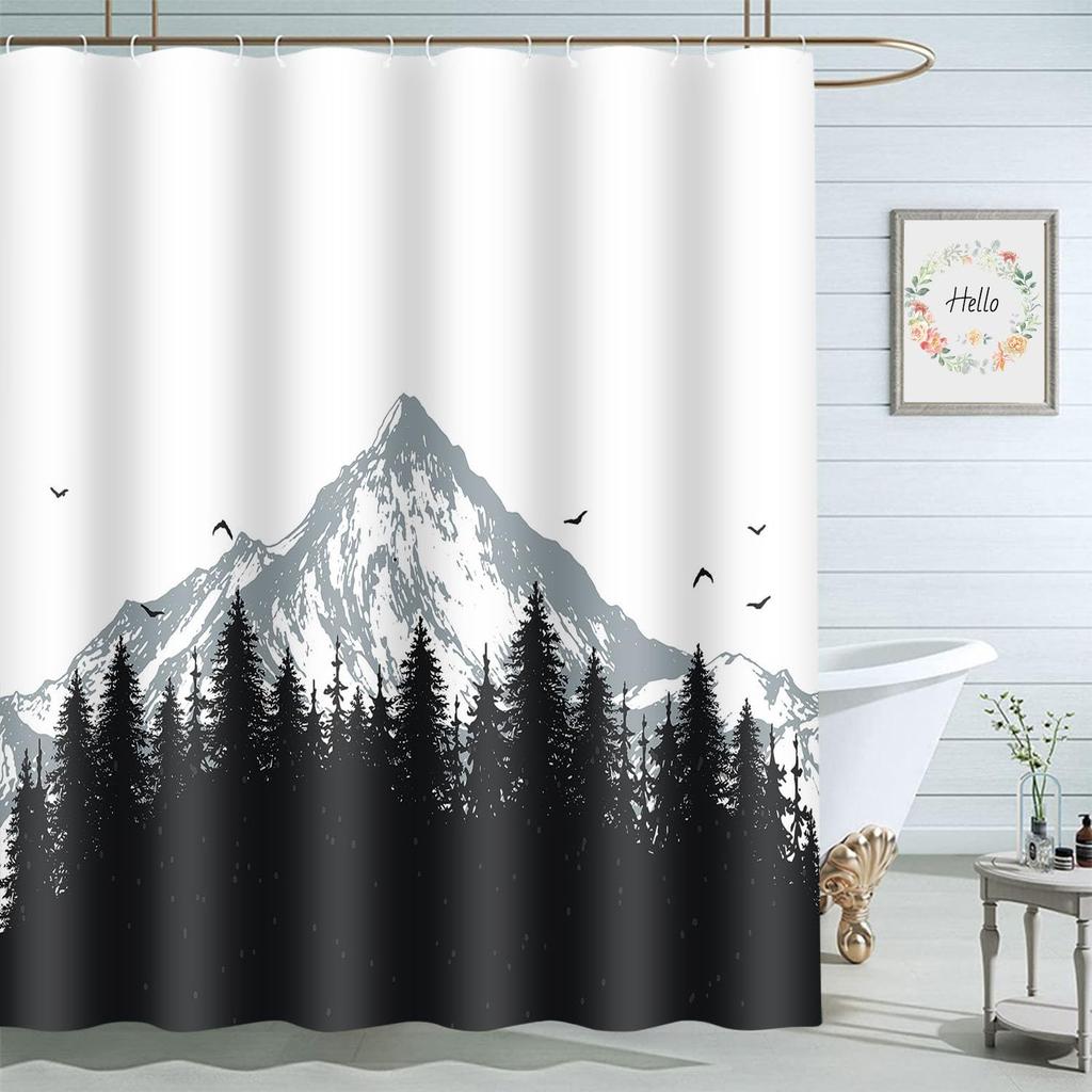 Colorful Cats Bathroom Curtains Cute Animal Kitten Home Decoration Waterproof Fabric Shower Curtain With Hooks 72X72 Inch