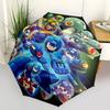 1pc Mega Man Auto-Open Umbrella, Portable 3-Fold Design with 8-Bone Iron Frame, Outdoor for Fans, Travelers, Daily Use, Gift Idea.Y013