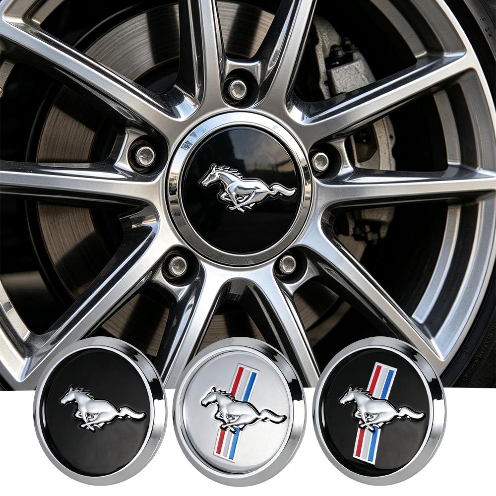 68MM Car Wheel Center Hub Caps Sticker Badge Tire Rim Covers For Ford Focus Mk2 Mk3 Mk7 Fiesta Ranger Kuga Mustang F150 Bronco