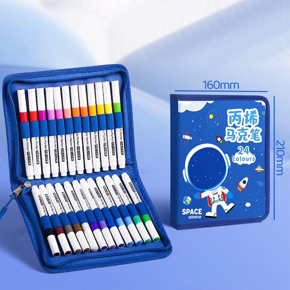 

Складная сумка для хранения маркеров Art, большая вместимость, сумка для маркеров, контейнер для маркеров для студентов C(for 24pcs)