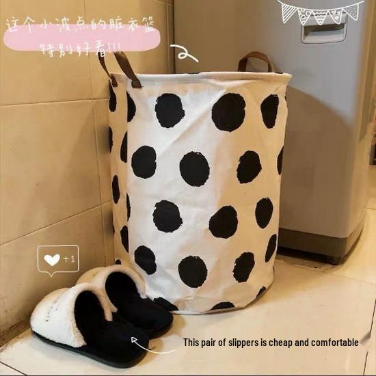 Nordic Style Fabric Laundry Basket - Simple, Durable, and Stylish Clothes Hamper for Bathroom or Home Storage.