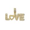 Pendant New Hip Hop English Love Letter Trendy Men and Women Couple Necklace