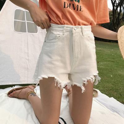 Wowen Pants Classic and Minimalist Fashion Versatile High Waist Female Loose Thin Raw Edge Wide Leg Summer Denim Shorts Individuality and Trendiness