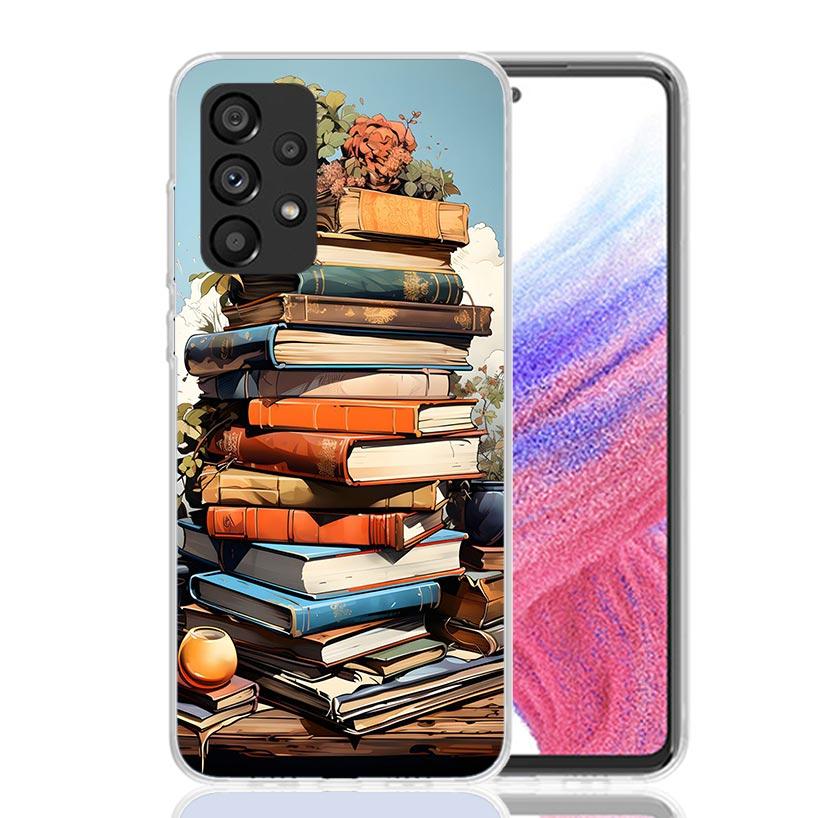 Read Books illustration Reading Phone Case for Samsung Galaxy A17 A16 A15 A14 A13 A57 A56 A55 A54 A53 A37 A36 A35 A34 A33 A26 A2