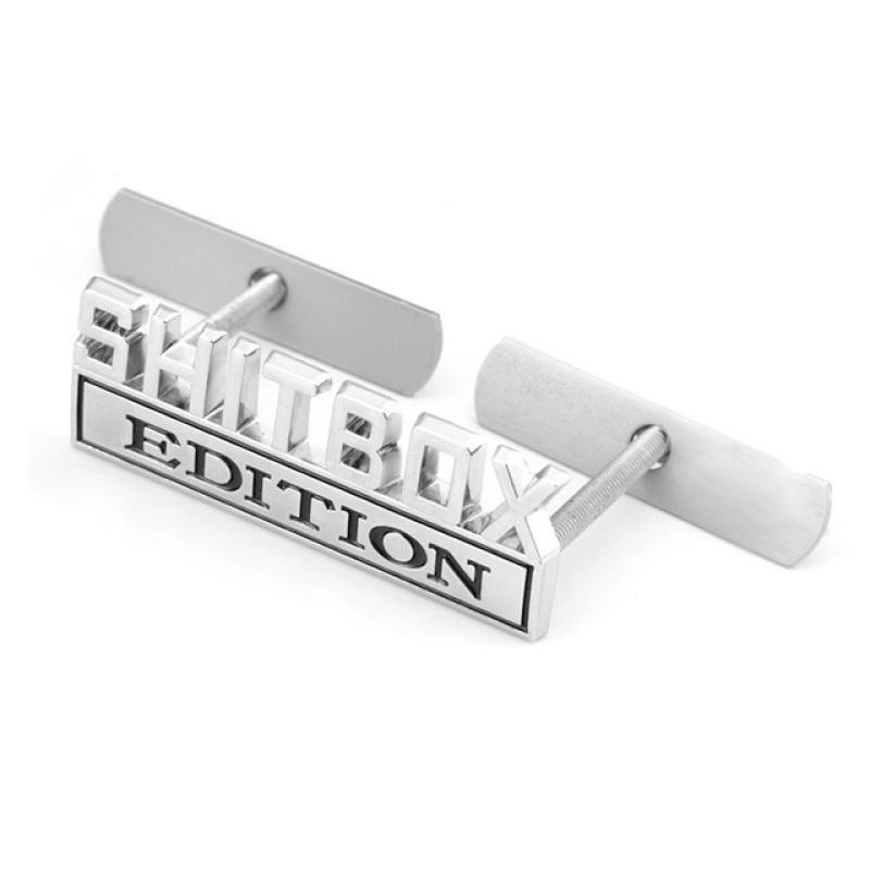 Autoaufkleber Metall SHITBOX Edition Plakette Emblem Kühlergrill für Ford F150 F250 F350