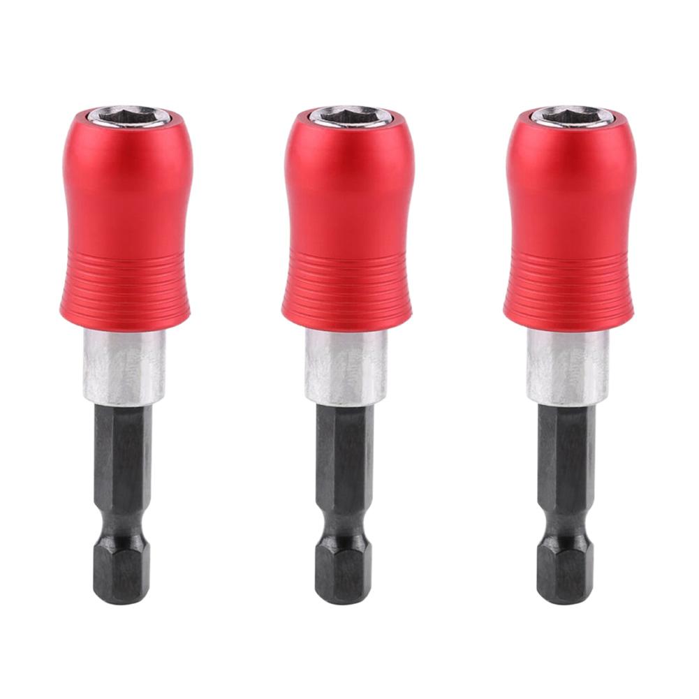 3pcs Extension Bit 60mm Extension Bar Extension Bit Holder Hex Shank