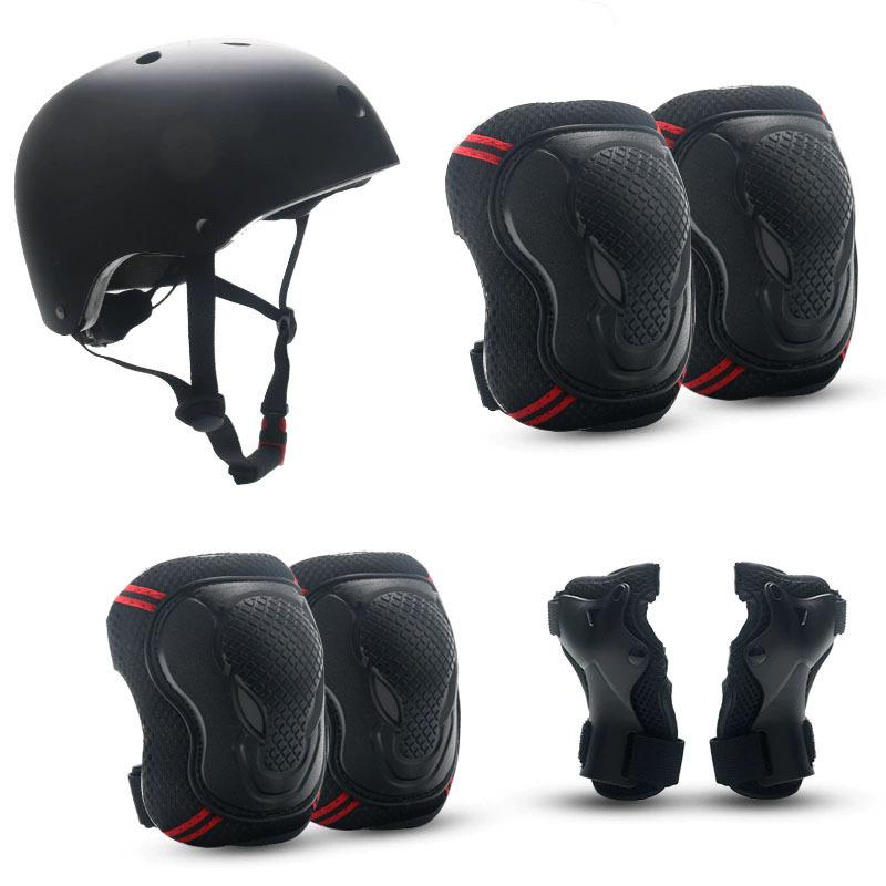 Children's Roller Skating Protective Gear, Riding Helmet Set, Balance Bike, Bicycle Skateboard, Skating Sports Knee Pads