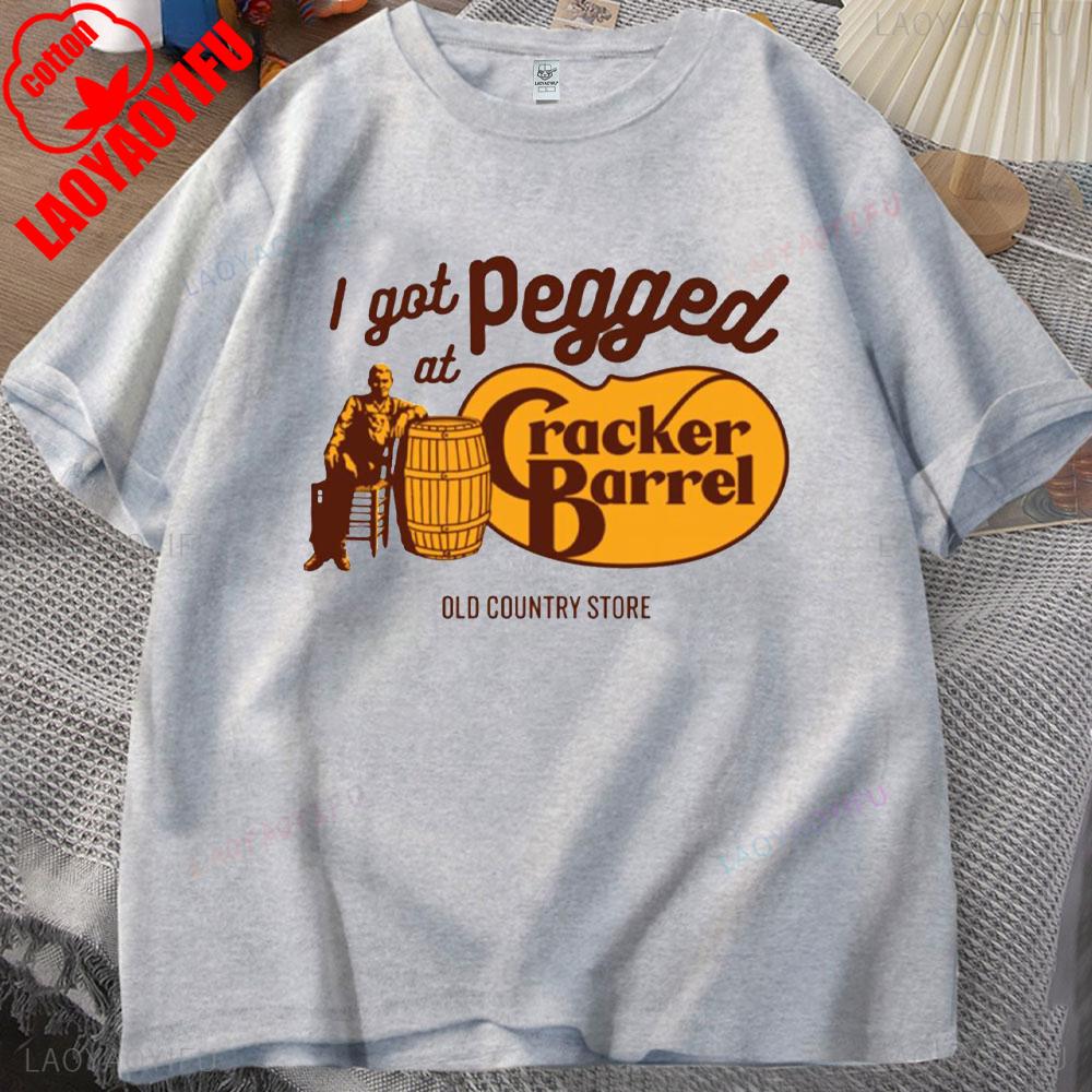 Ich wurde bei Cracker Barrel Old Country Store festgenagelt Persönlichkeits-T-Shirt Vintage Cracker Barrel T-Shirt Vintage Shirt Sarkastisches T-Shirt