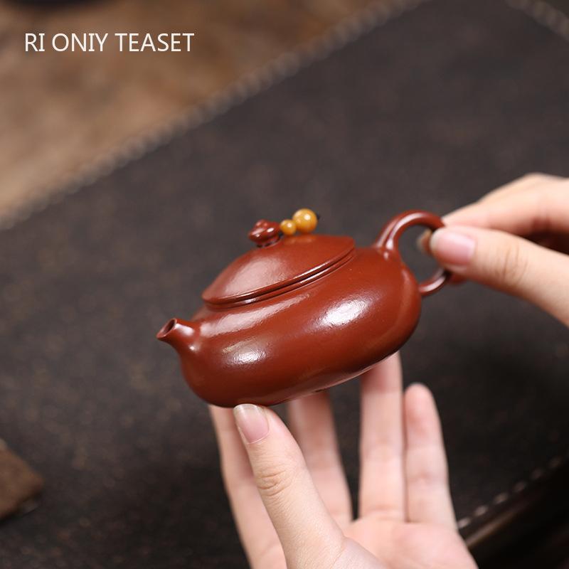 100ml Yixing Purple Clay Teapots Small Capacity Handmade Tea Pot Beauty Tea Infuser Kettle Chinese Raw Ore Zisha Tea Set Teaware