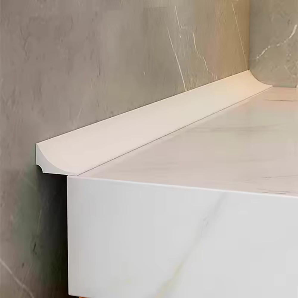 

1pc 1M/39.37in Silicone Water Stopper Strip Kitchen Basin Water Blocking Strip Bathroom Shower Dam Flood Barrier Dry Separation 1m белый