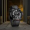 NAVIFORCE Military Analog Waterproof Watch Unisex Silicone Strap Black