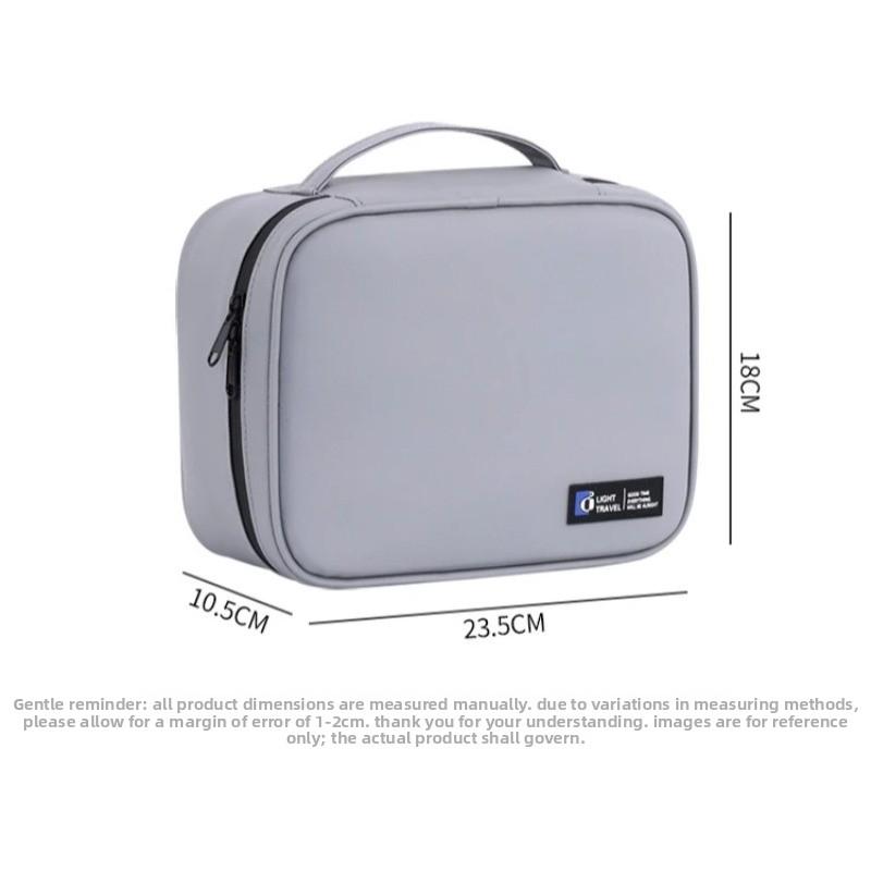 Multifunctional Organizer Bag for Hard Disk, USB Data Cables and Chargers - Compact Design, Protects Devices and Cables Neatly