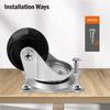 8/1/1Pcs 1/1.11/1.1/1inch PVC Furniture Caster Wear Resistant Mute Universal Heavy Trolley Wheels 161 Degrees Swivel Castor