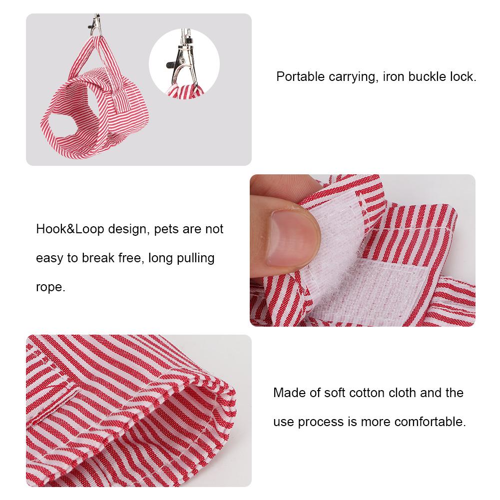 Small Animal Pet Clothes   Guinea   Front Harness Outdoor Pet Vest Harness (S)