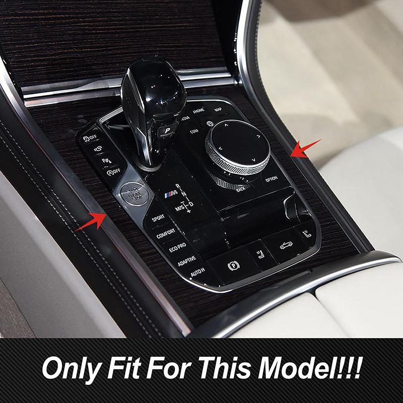 Car Accessories Console Gear Shift Panel Frame Carbon Fiber For BMW 8 Series G14 G15 G16 - Interior Decorative Sticker
