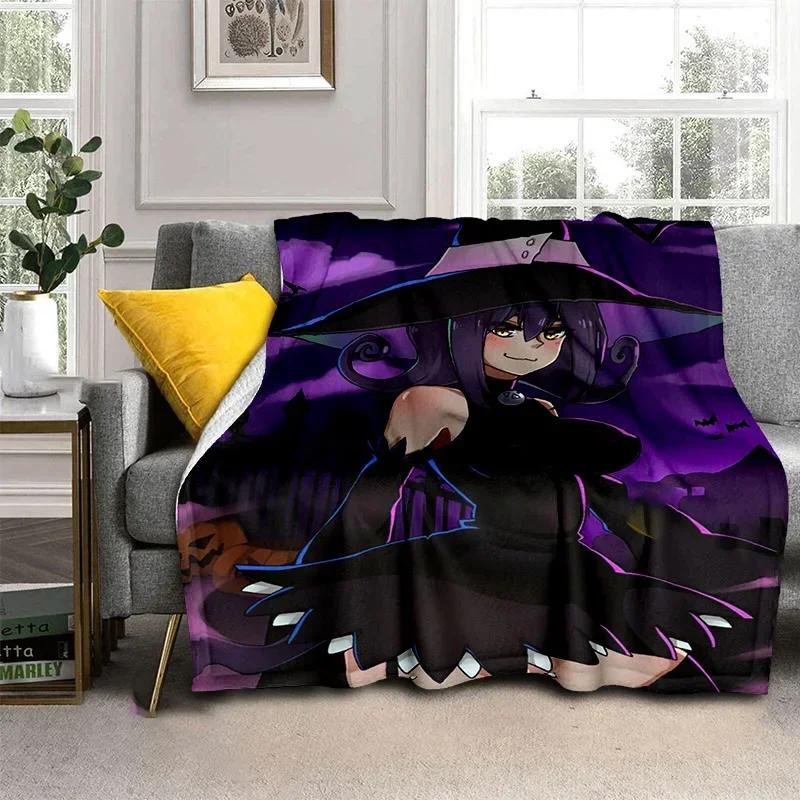 Anime Soul Eater Throw Blanket Soft Cozy Flannel Blanket for Sofa Bed Office Travel Camping Home Decor Gift