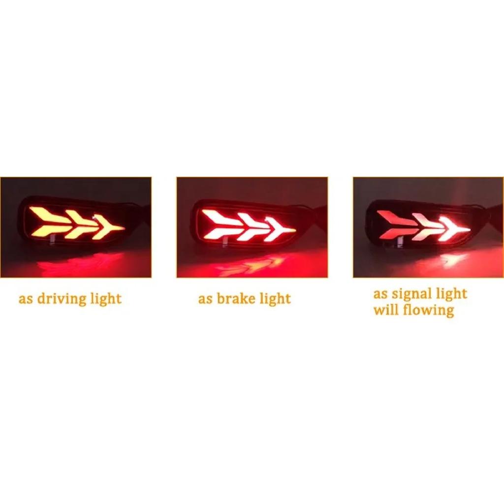 12V Car Accessory LED Rear Lights For Nissan Patrol Y62 2015 2016 2017 2018 Reflector Bumper Lamp Brake Light