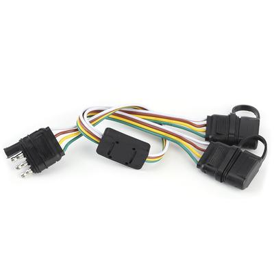 Spina per rimorchio a 4 pin, presa adattatrice a due prese divise, accessorio per connettore per cavi di tipo USA per rimorchi RV