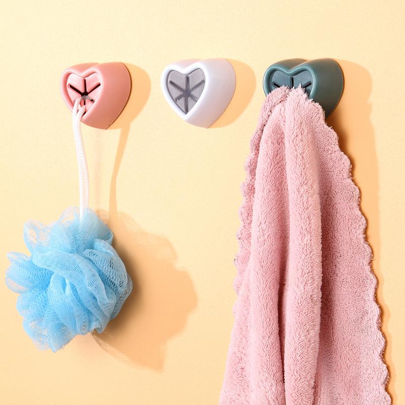 Zelfklevende handdoekhouder, wandgemonteerd, badkamer handdoekhaak, opbergrek, waterdichte keukendoek, vaatdoekclip, organizer