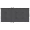 Garden Chair Cushions for Low Back Chairs 2 Pcs Anthracite