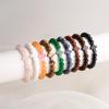 Bedel Natuursteen Armband Kruis Zwarte Lavasteen Kralen Armbanden Handgemaakt Mannen Vrouwen Gebed Fitness Ketting Koppel Sieraden Cadeau