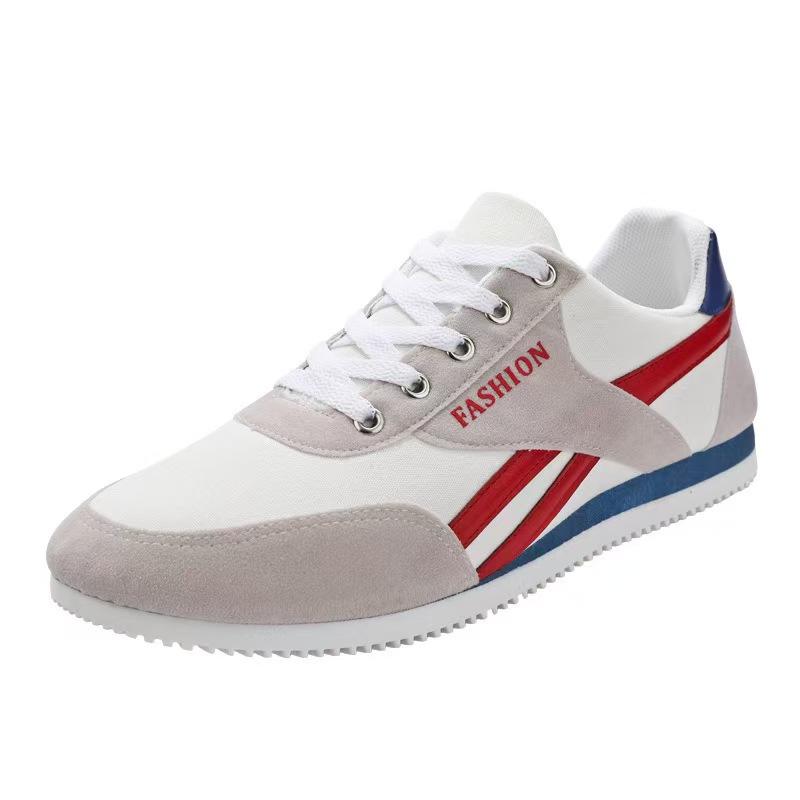 Neue Herren Dünne Atmungsaktive und Modische Weiße Schuhe Trendy Vielseitig Herbst Neuer Stil Teenager Sport Student Laufen