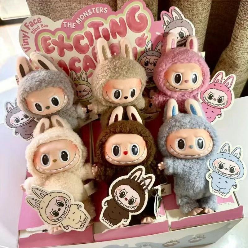 Exclusive Labubu Mokoko Sweetheart Series Macaron Plush Doll Blind Box Collectible