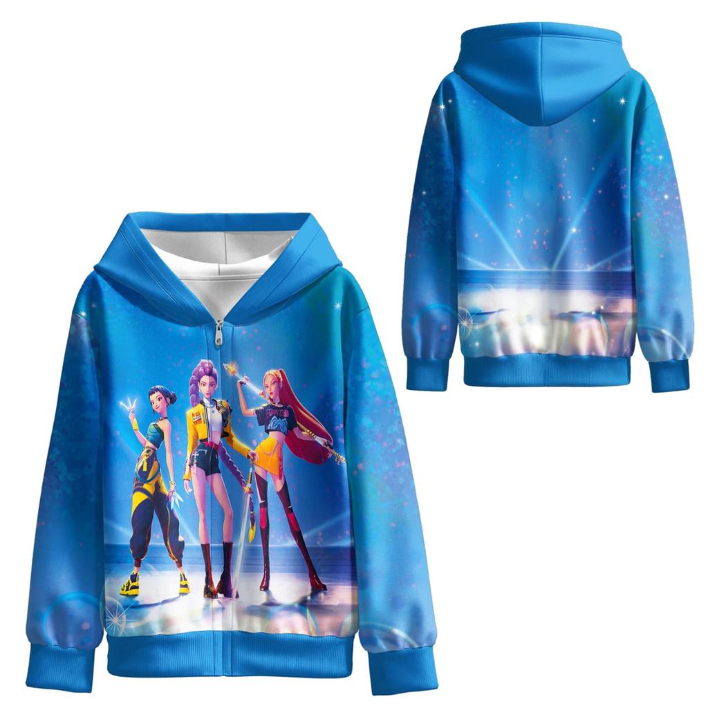 Girls Boys Hoodie Casual School Outdoor Sweatshirts For 2-12 Years Kids