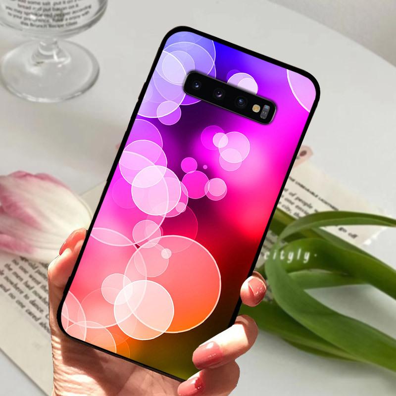 Case For Samsung S10 S10+ S10E Silicone Etui Fashion Painted Soft TPU Coque For Samsung Galaxy S10 S 10 Plus S10E Phone Cover
