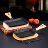 ZISIZ Cast Iron BBQ Shovel Grill Pan