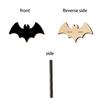 Halloween Wall Decor Wooden Shelf, Ghost Bat Shape Hanging Organizer for Spooky Room Accents Home Decor, Farmhouse Display Rack, Festive Party
