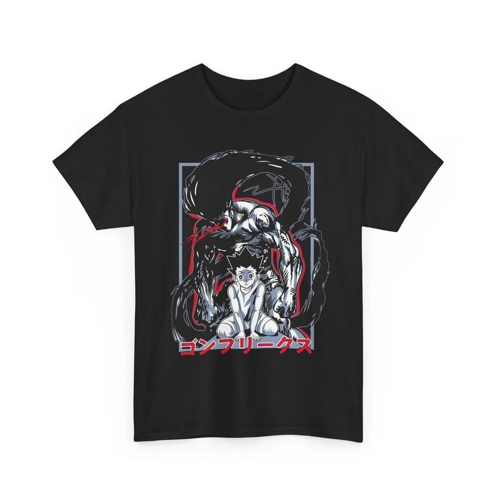 Hunterhunter Gon Dark Aura Pure Cotton Tshirt Unisex And Unisex Anime Style Fashion Comfortable Casual Short Sleeved Tshirt