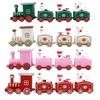 Christmas Miniature Train Decoration Santa Claus Holiday Festive Table Ornament Baking Decoration Scene Prop Home Display