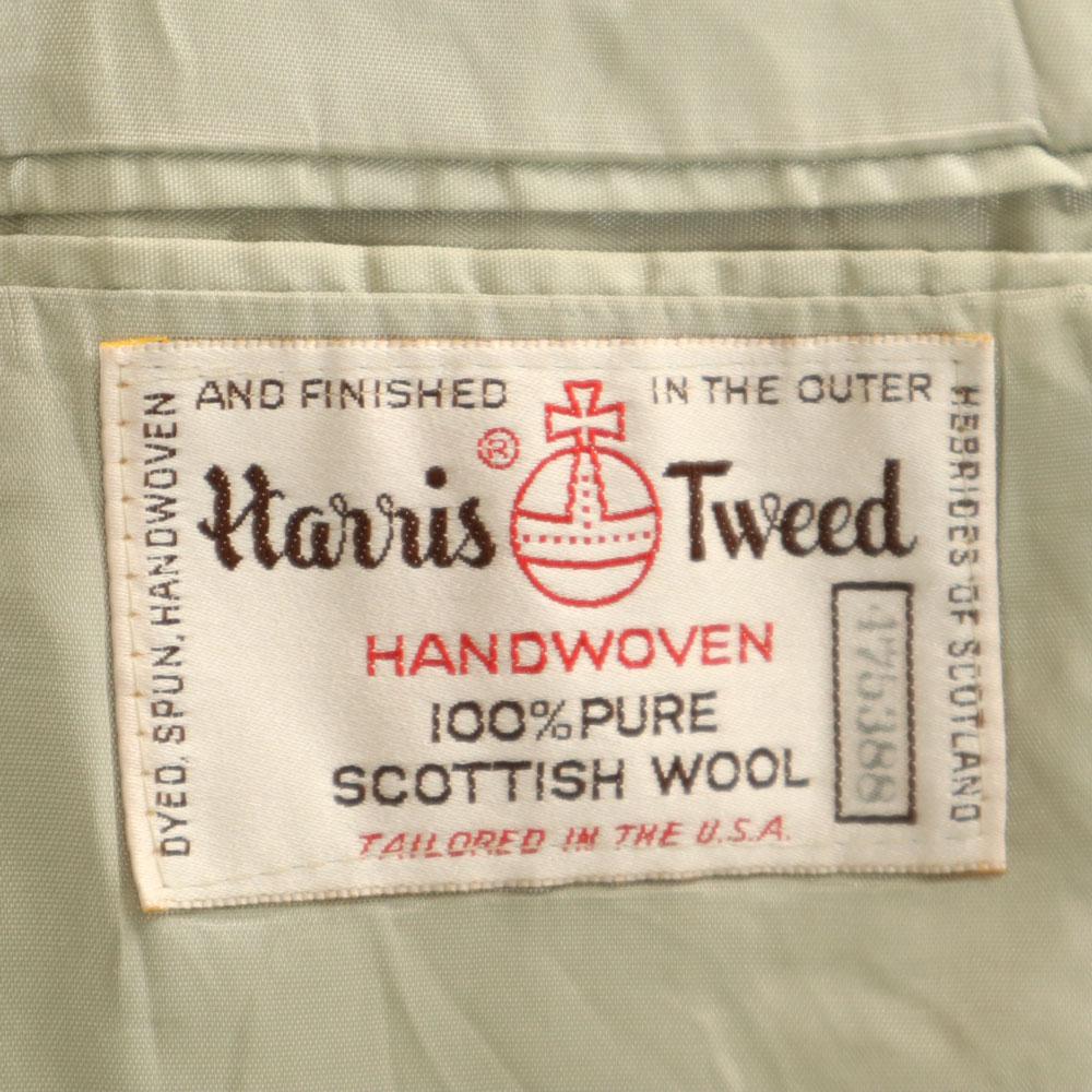 Harris Tweed 70s 80s Center Vent Vintage Herringbone Tailored Jacket Men's Used