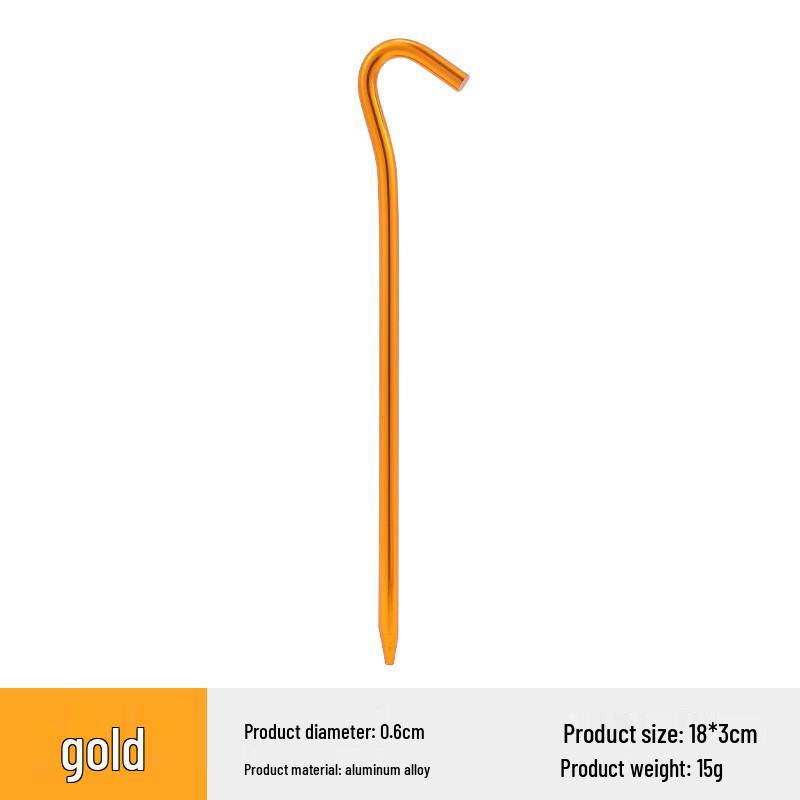 OEING Outdoor Aluminum Tent Ground Pegs 21 pcs