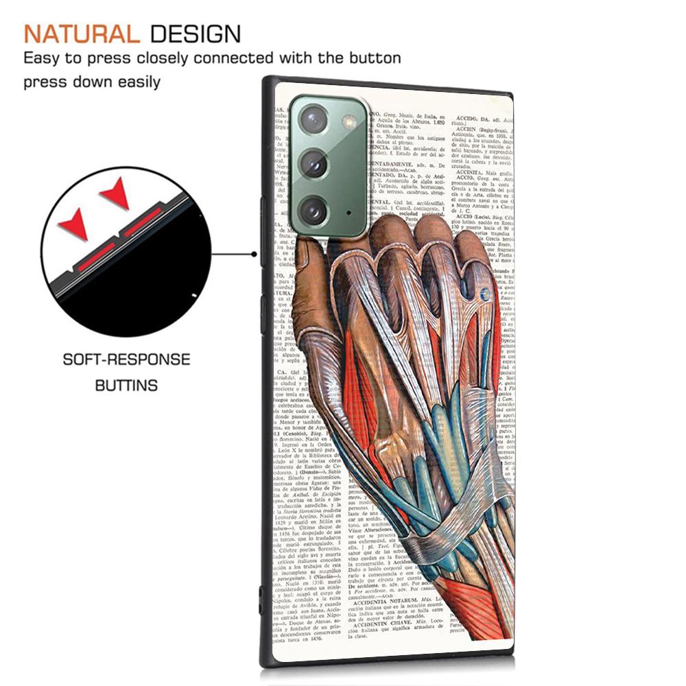 Medical Human Organs Brain Meridian Kidney Case for Samsung Galaxy Note 20 Ultra 10 9 8 M31 M30s M51 M31s M52 5G Phone Cover