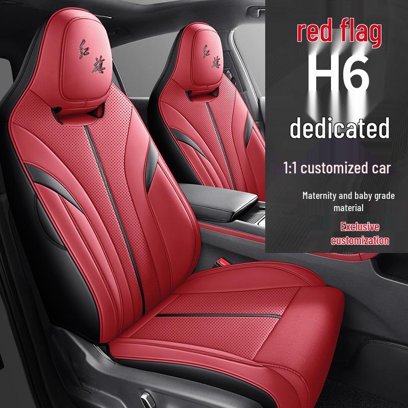 Hongqi H6 All-Season Breathable Leather Seat Cover - Full Coverage Cushion for New Car