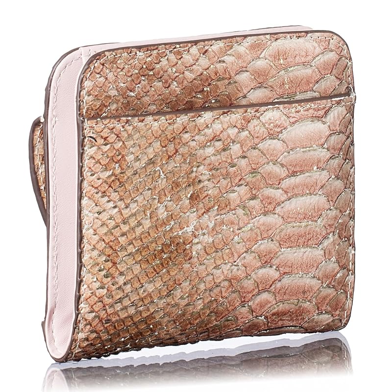 Made in Italy cowhide Anaconda Diamantina ladies bi-fold wallet BOX type coin purse money luck up feng shui money luck wallet present for gift boxed