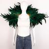 Carnival Costume Decorative Accessories Luxury Feather Shawl Party Cosplay Scarf Fashion Show Runway Performance Elegant Apparel