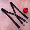 Fashion Suspender Adjustable Elastic X Back Clips On Pants Braces for Men and Women