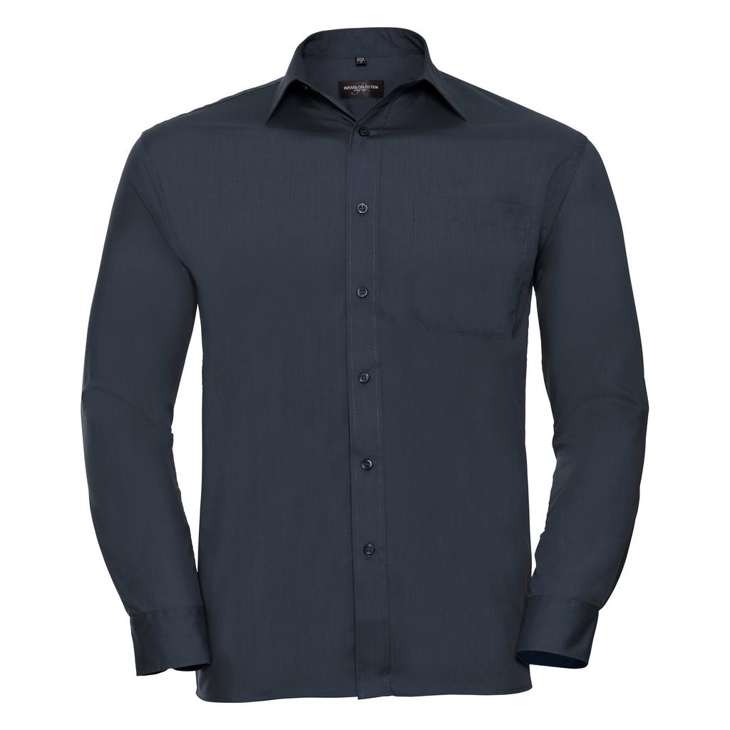 Russell Collection Mens Long Sleeve Shirt