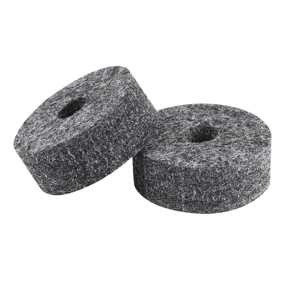 8 Pcs Drum Cymbal Felt Pads Set Replacement Parts Black Accessory