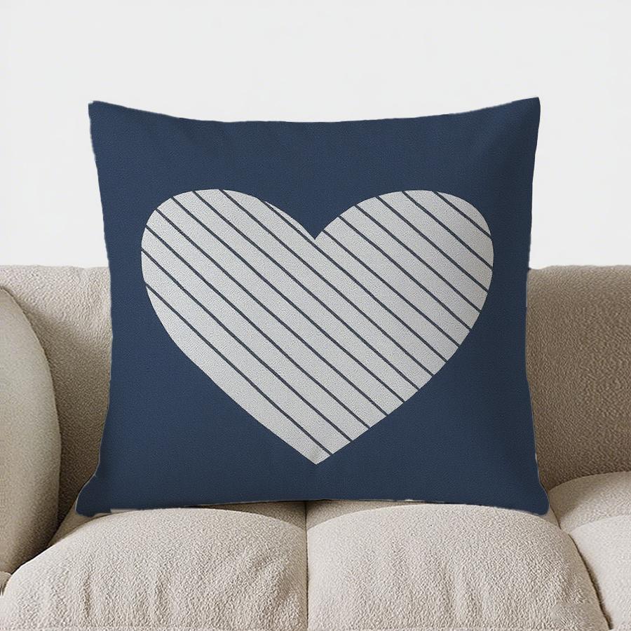 Home Decor Blue & White Chevron Pattern Decorative Pillow Pattern Cushion Cover Suitable For Sofa Bedroom Car Pillow Cover