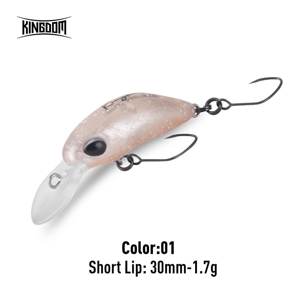 

Kingdom Micro Floating Minnow Fishing Lure 1.7g 1.85g 30mm Floating Hard Bait ABS Fishing Tackle Artificial Hard Baits Crankbaits Tackle Wobblers