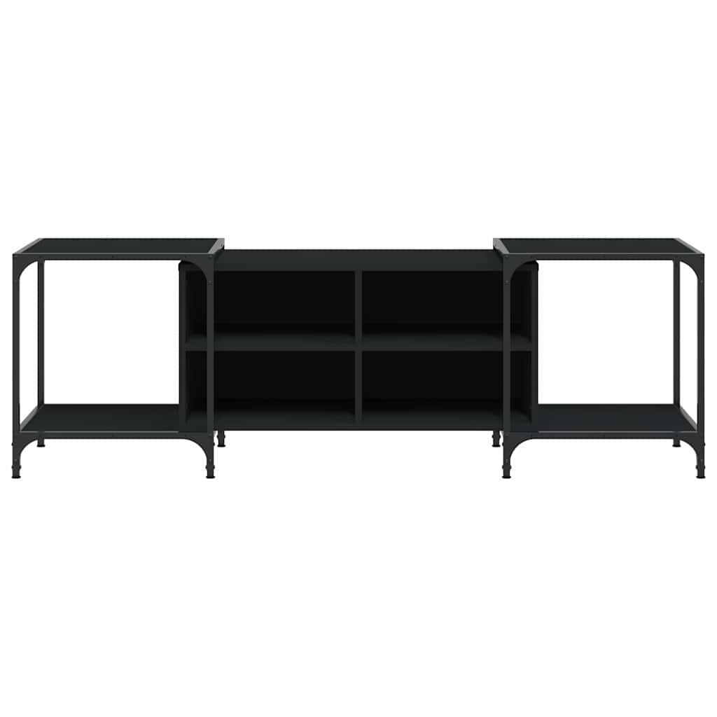 TV Stand Black 153 x 37 x 50 cm Engineered Wood