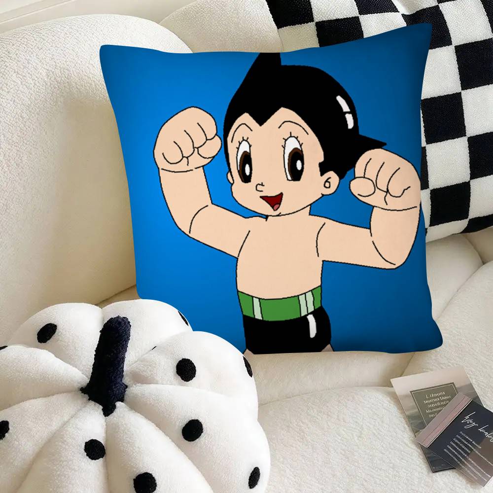 Scifi Anime Astro Boy Pillow Case Fashion Square Pillowcase Bedroom Sofa Room Ins Decoration Leisure